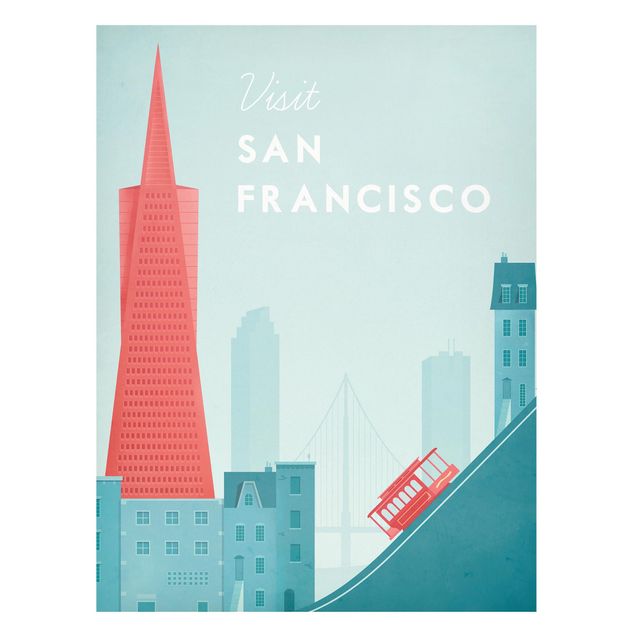 Art prints Travel Poster - San Francisco