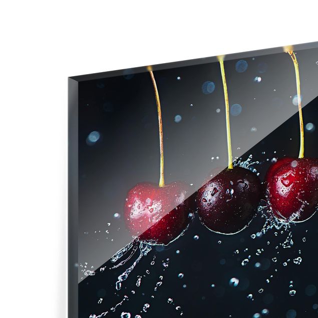 Glass Splashback - Fresh Cherries - Landscape 2:3