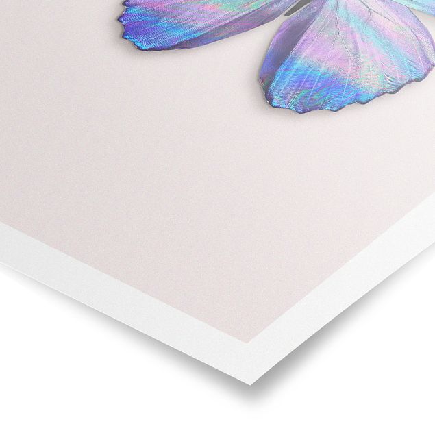 Art posters Holographic Butterfly