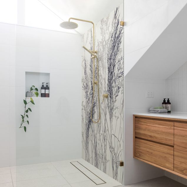 Shower wall cladding Variations Of Grass