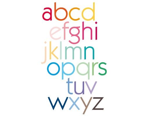 Window stickers sayings & quotes Rainbow Alphabet