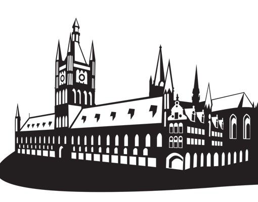 Cityscape wall stickers No.MW115 Skyline Bruges