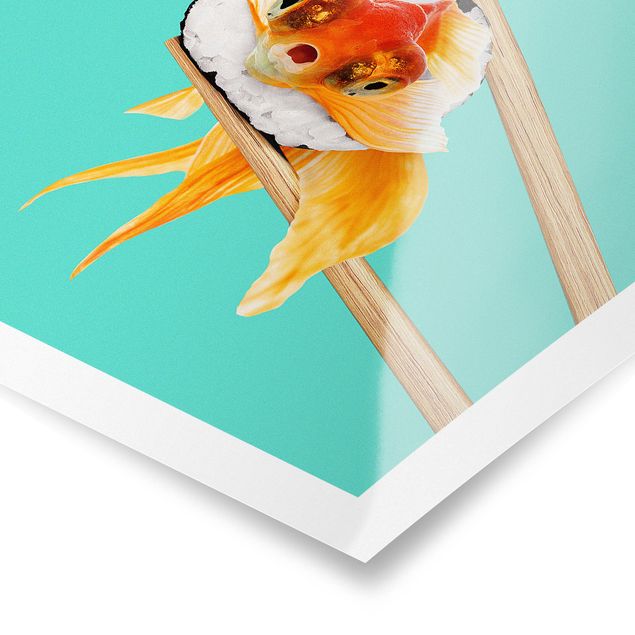 Animal wall art Sushi With Goldfish