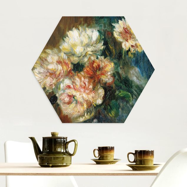 Kitchen Auguste Renoir - Vase of Peonies