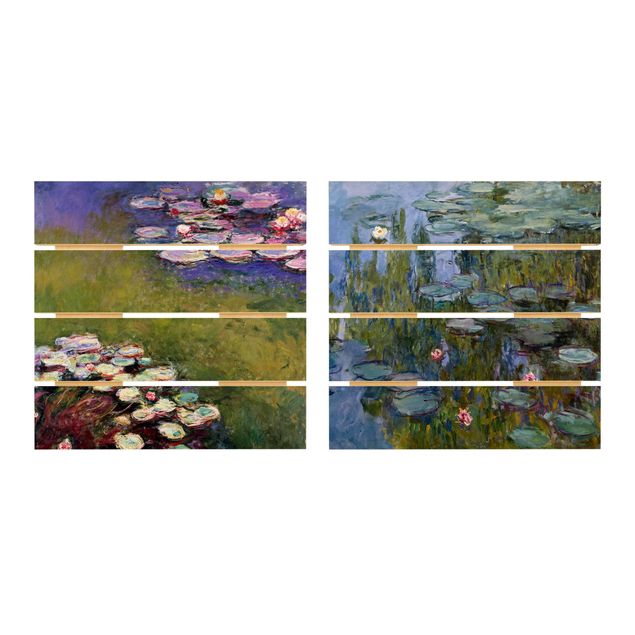 Claude Monet paintings Claude Monet - Water Lilies Set