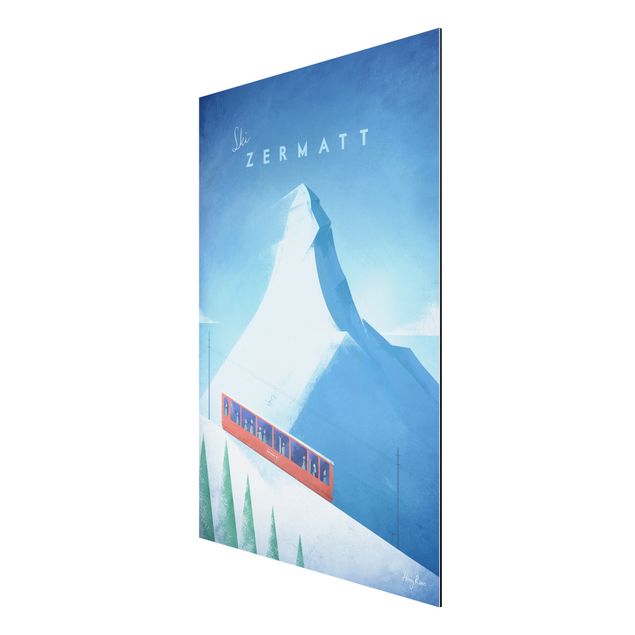 Mountain prints Travel Poster - Zermatt