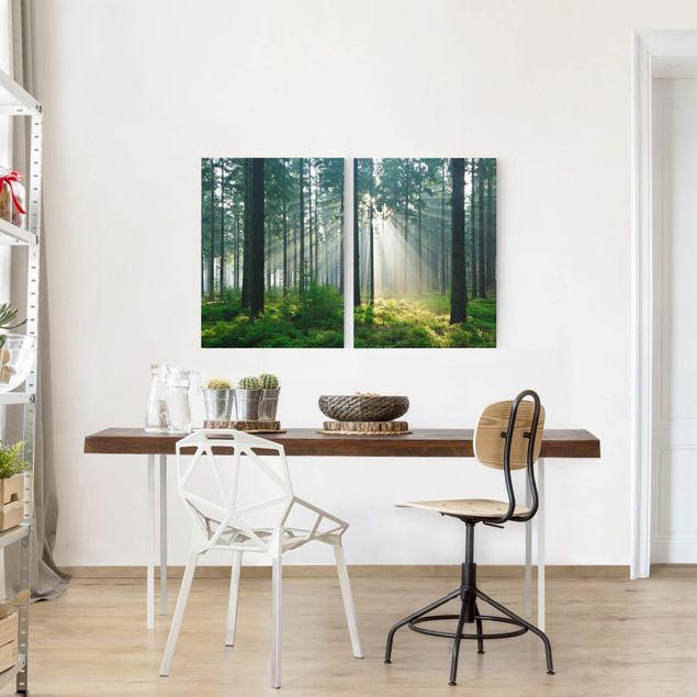 Trees on canvas Enlightened Forest