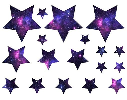 Wall stickers No.542 Stars Galaxie 18s Set