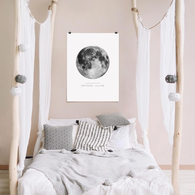 Prints quotes The Moon - La Lune
