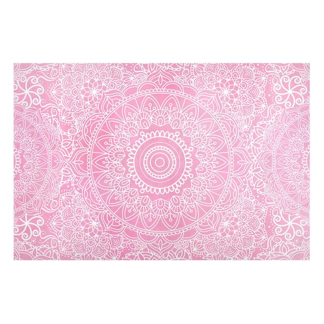 Art prints Pattern Mandala Light Pink