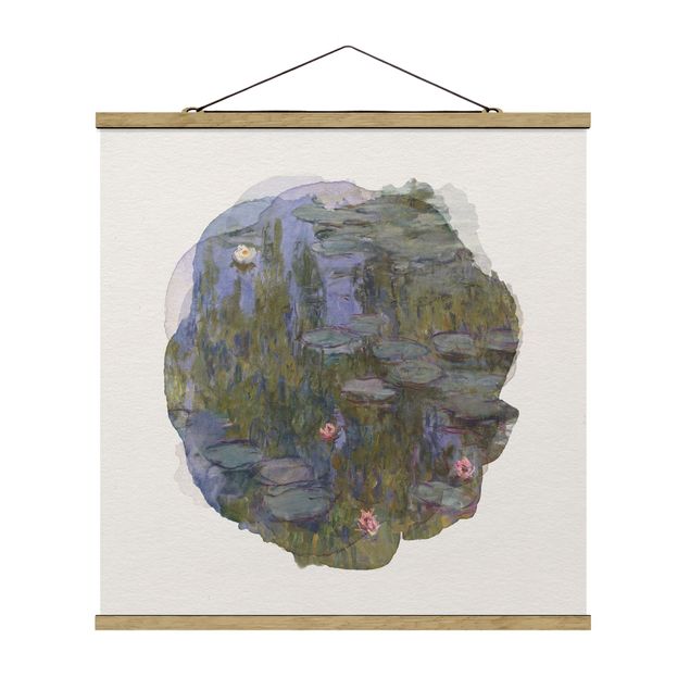 Prints landscape WaterColours - Claude Monet - Water Lilies (Nympheas)