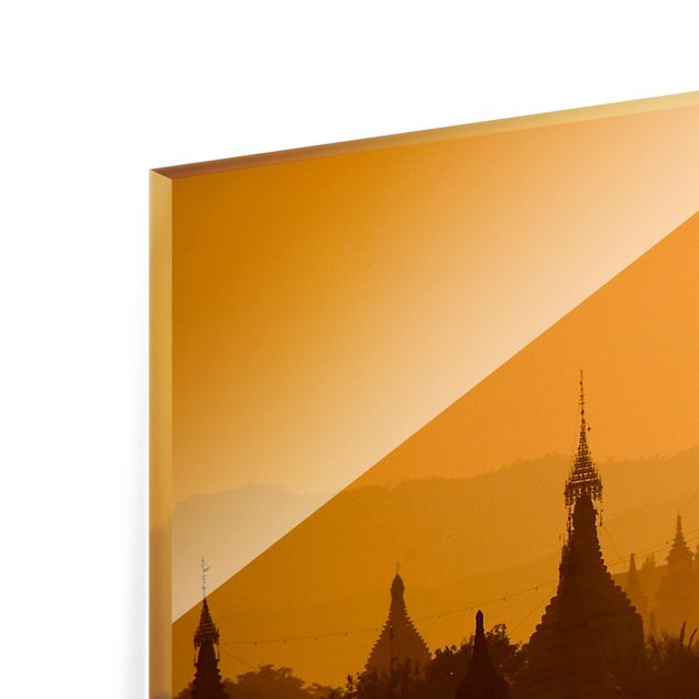 Glass Splashback - Temple City In Myanmar - Landscape 1:2