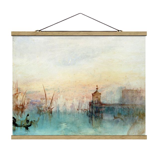 Beach canvas art William Turner - Venice With A First Crescent Moon