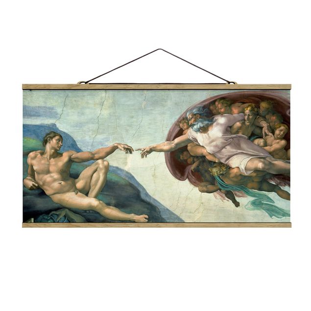 Modern art prints Michelangelo - The Sistine Chapel: The Creation Of Adam