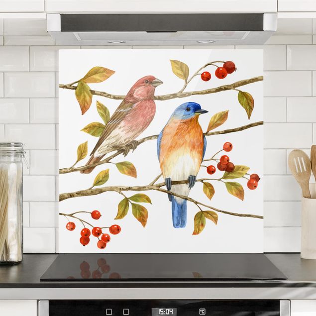 Kitchen Birds And Berries - Bluebird