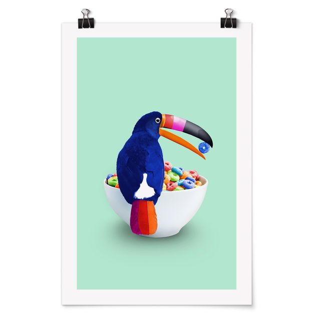 Prints animals Breakfast With Toucan