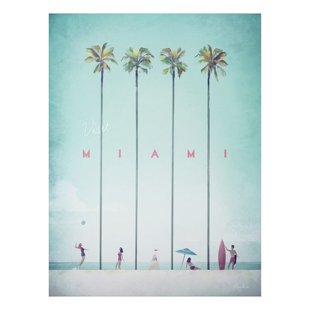 Prints landscape Travel Poster - Miami