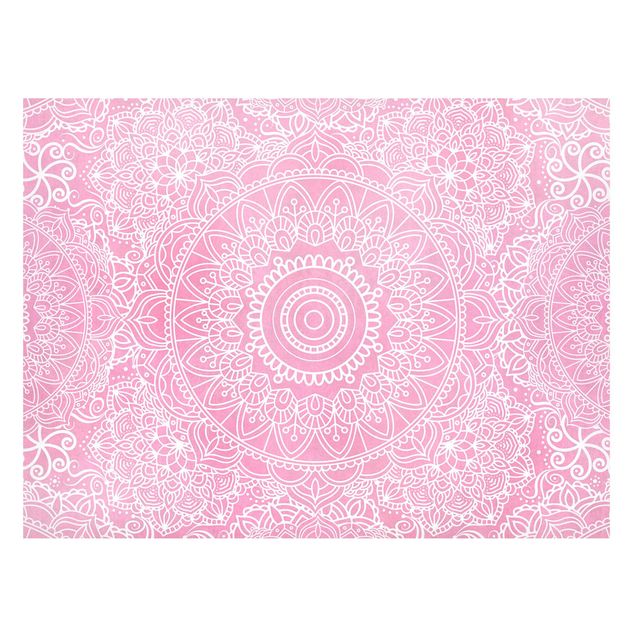 Art prints Pattern Mandala Light Pink