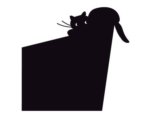 Animal wall decals No.UL915 Sloped Cat