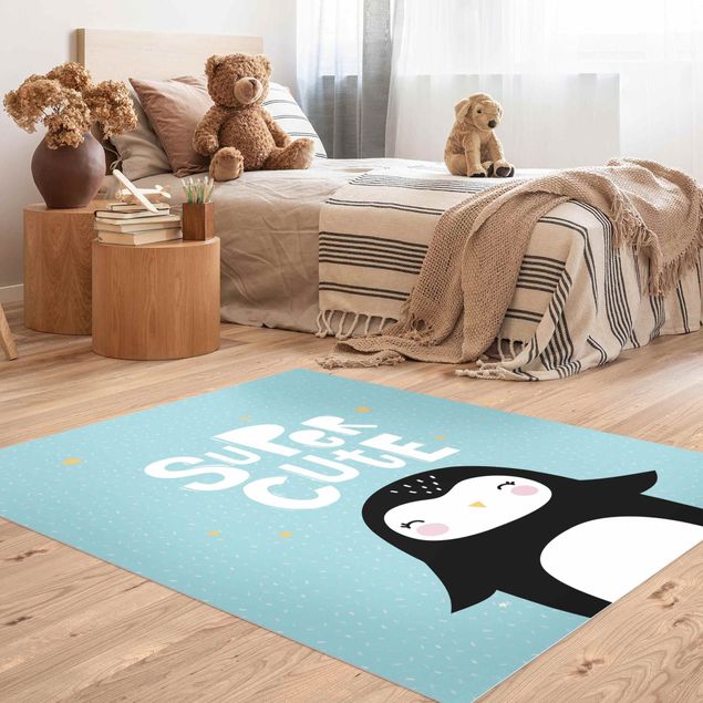 Balcony rugs Super Cute Penguin