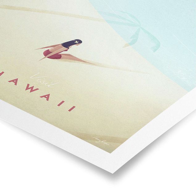 Sea print Travel Poster - Hawaii