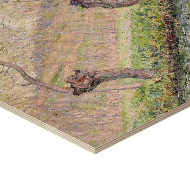 Wood prints Claude Monet - Willow Trees Spring