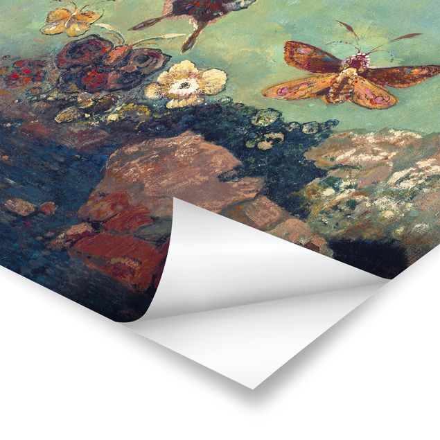 Prints blue Odilon Redon - Butterflies