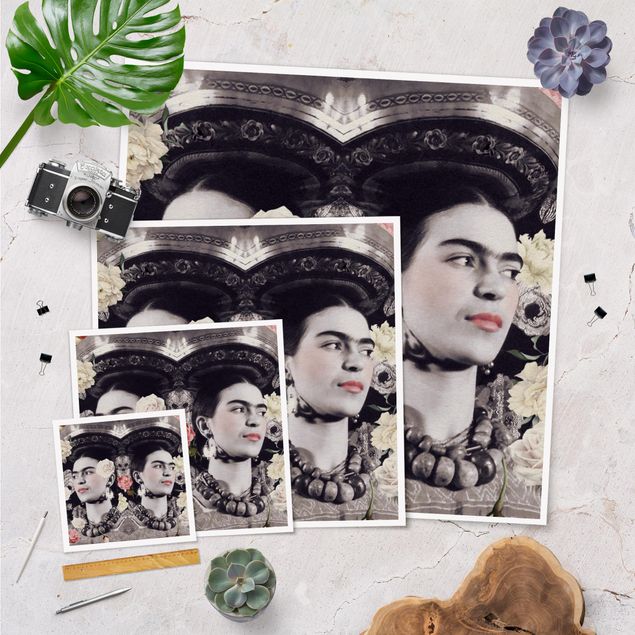 Prints Frida Kahlo - Flower Flood
