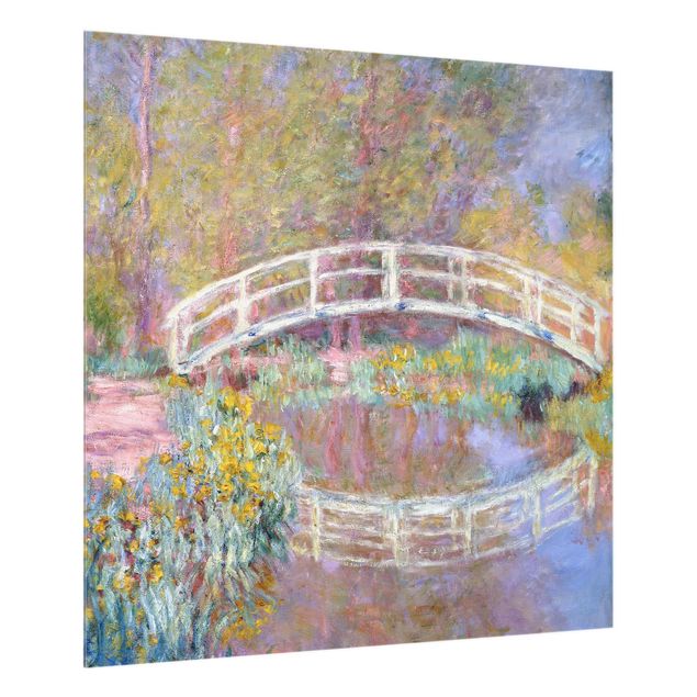 Glass splashback flower Claude Monet - Bridge Monet's Garden