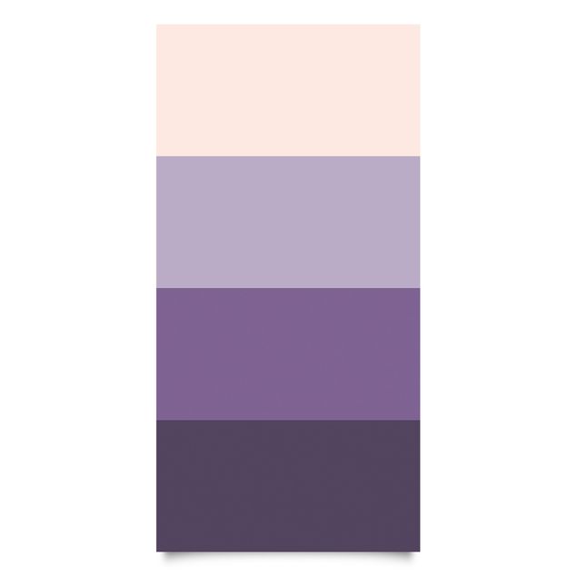 Adhesive films for furniture 3 Violet Stripes Flower Colours & Light Contrast Colours