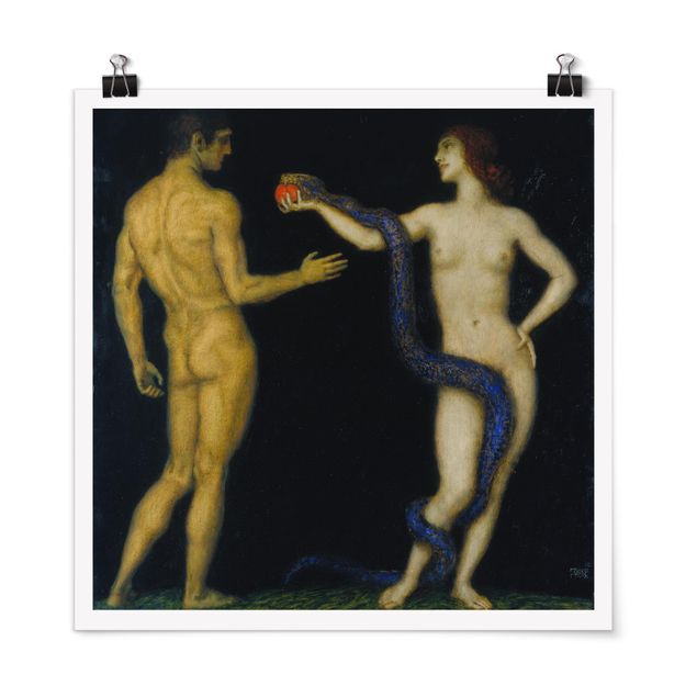 Art style Franz von Stuck - Adam and Eve