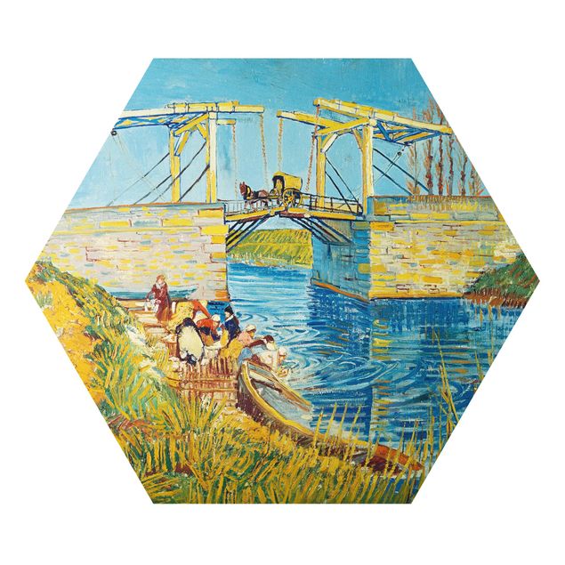 Art styles Vincent van Gogh - The Drawbridge at Arles with a Group of Washerwomen