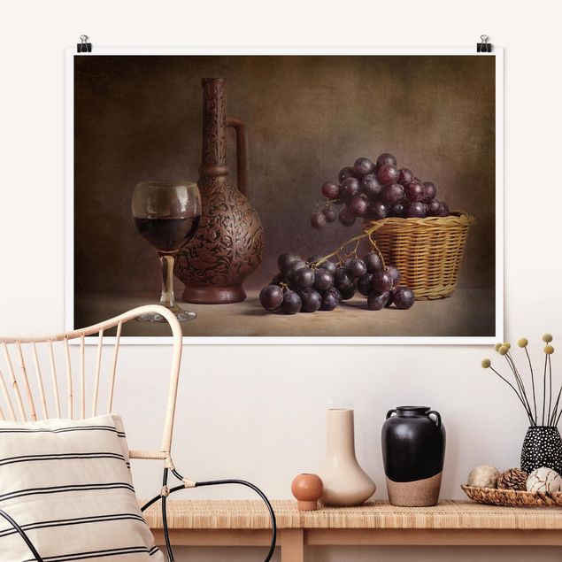 Modern art prints Still Life With Grapes