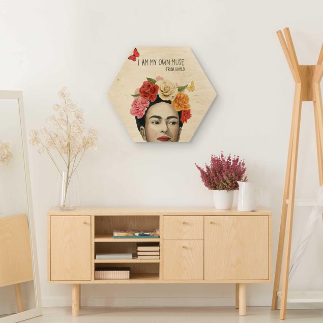 Wood prints sayings & quotes Frida's Thoughts - Muse
