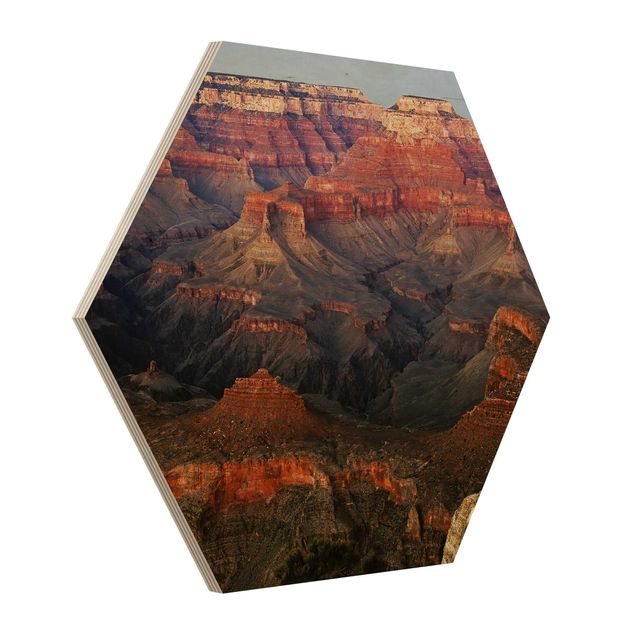 Wood prints Grand Canyon After Sunset