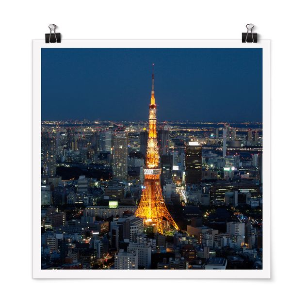 Asian wall prints Tokyo Tower