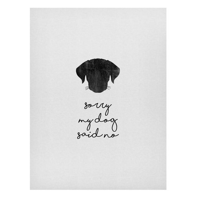 Magnet boards animals Pet Quote Sorry My Dog Said No