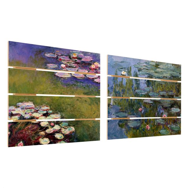 Prints Claude Monet - Water Lilies Set