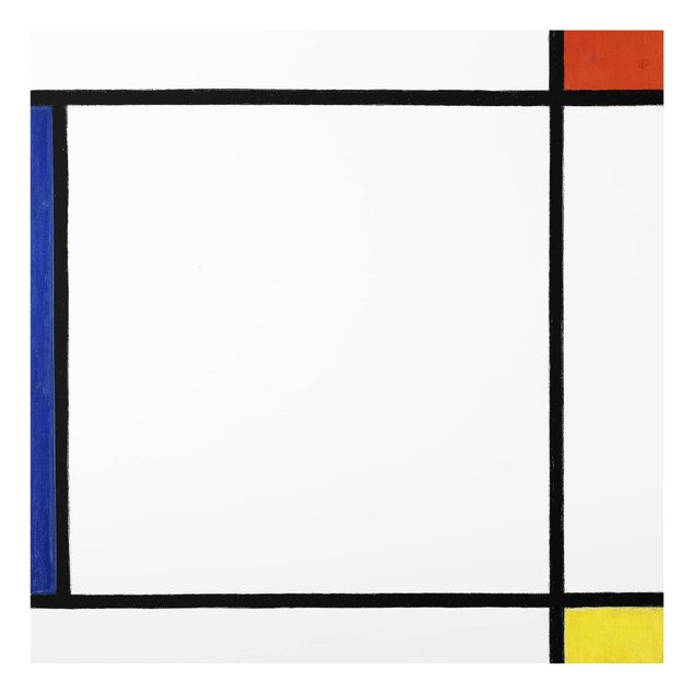 Glass splashback abstract Piet Mondrian - Composition III