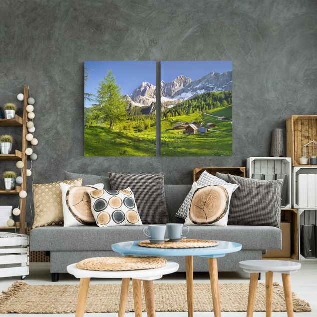 Landscape canvas prints Styria Alpine Meadow