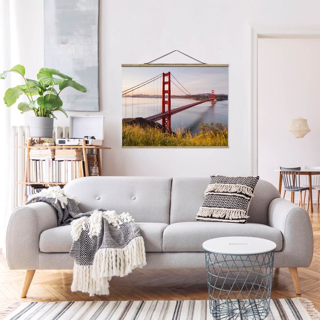 Prints blue Golden Gate Bridge In San Francisco