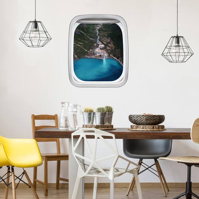 Wall stickers island Aircraft Window Flow In Greenland