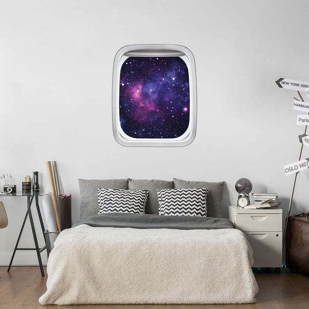 Wall stickers universe Aircraft Window Galaxy