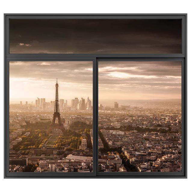 Kitchen Window Black  Great View Of Paris