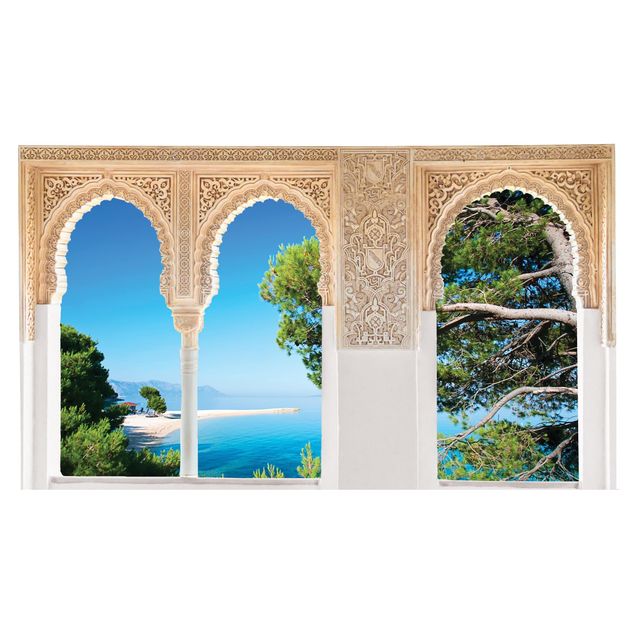 Wall stickers island Decorated Window Hidden Paradise