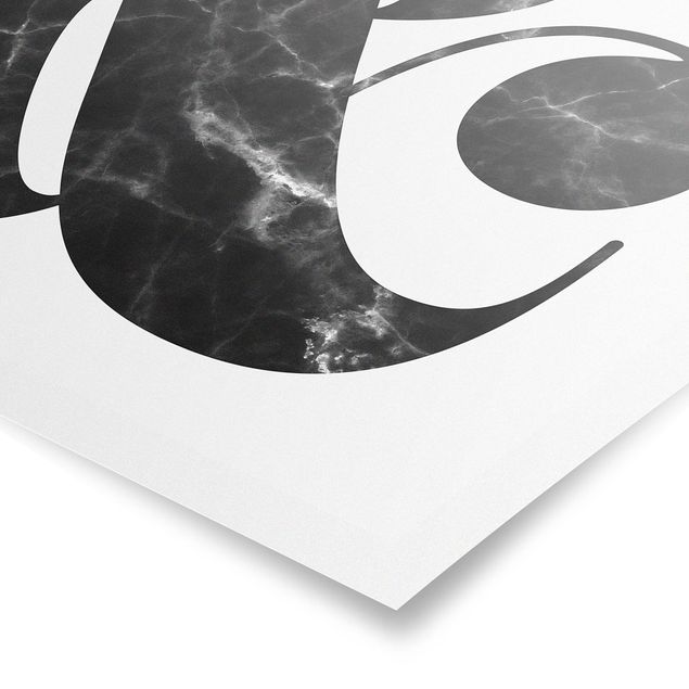 Prints black and white Ampersand Marble