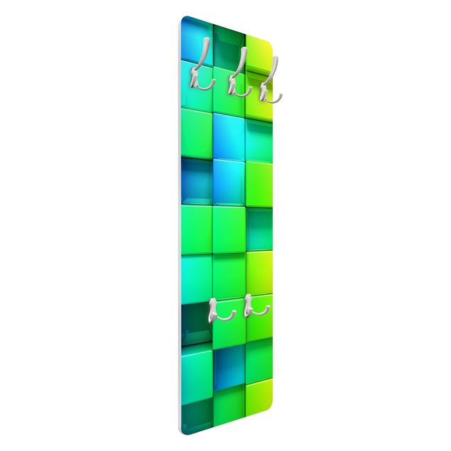 Wall coat hanger 3D Cubes