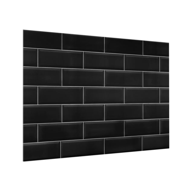 Glass splashback patterns Ceramic Tiles Black