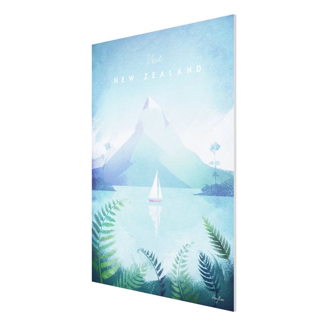 Mountain prints Travel Poster - New Zealand