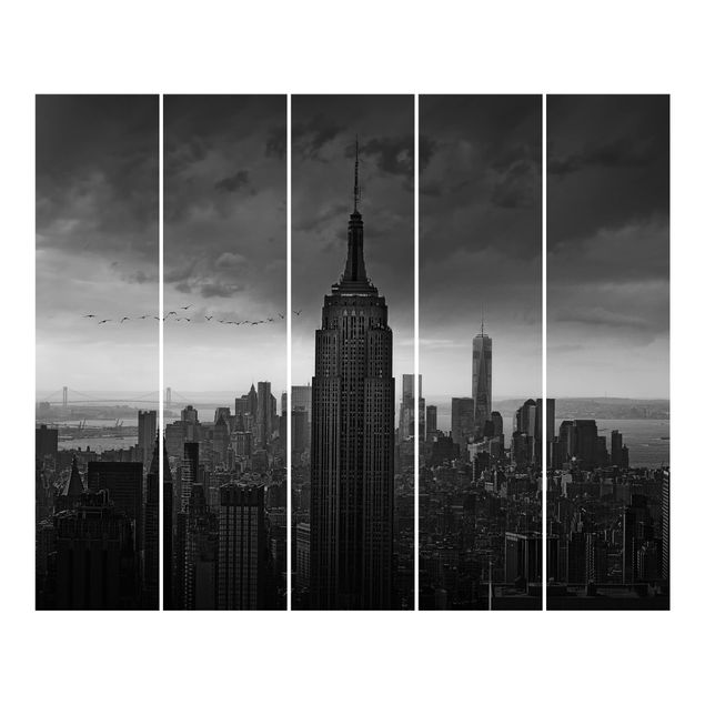 Panel curtains New York Rockefeller View